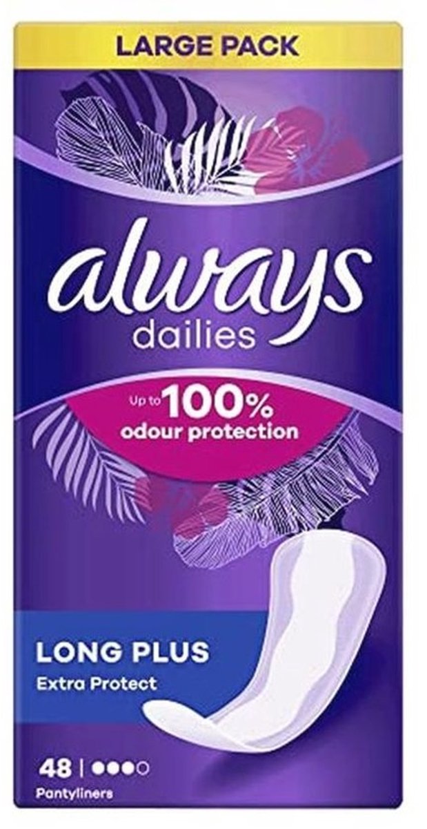 Inlegkruisjes Long Plus Extra Protect - 48 Stuks