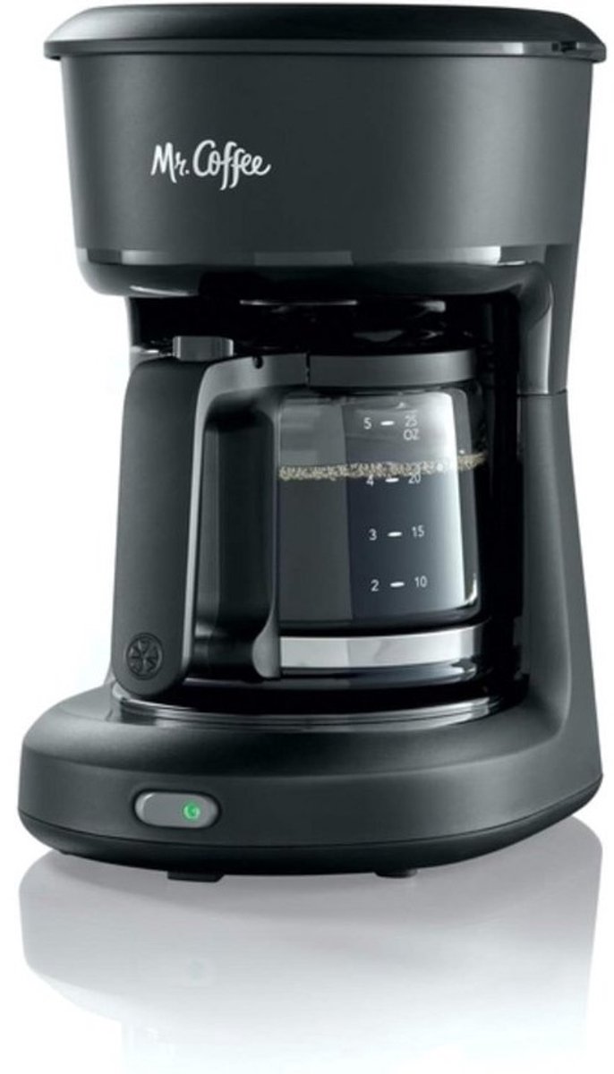 Compact Koffiezetapparaat voor 5 Kopjes, Zwart