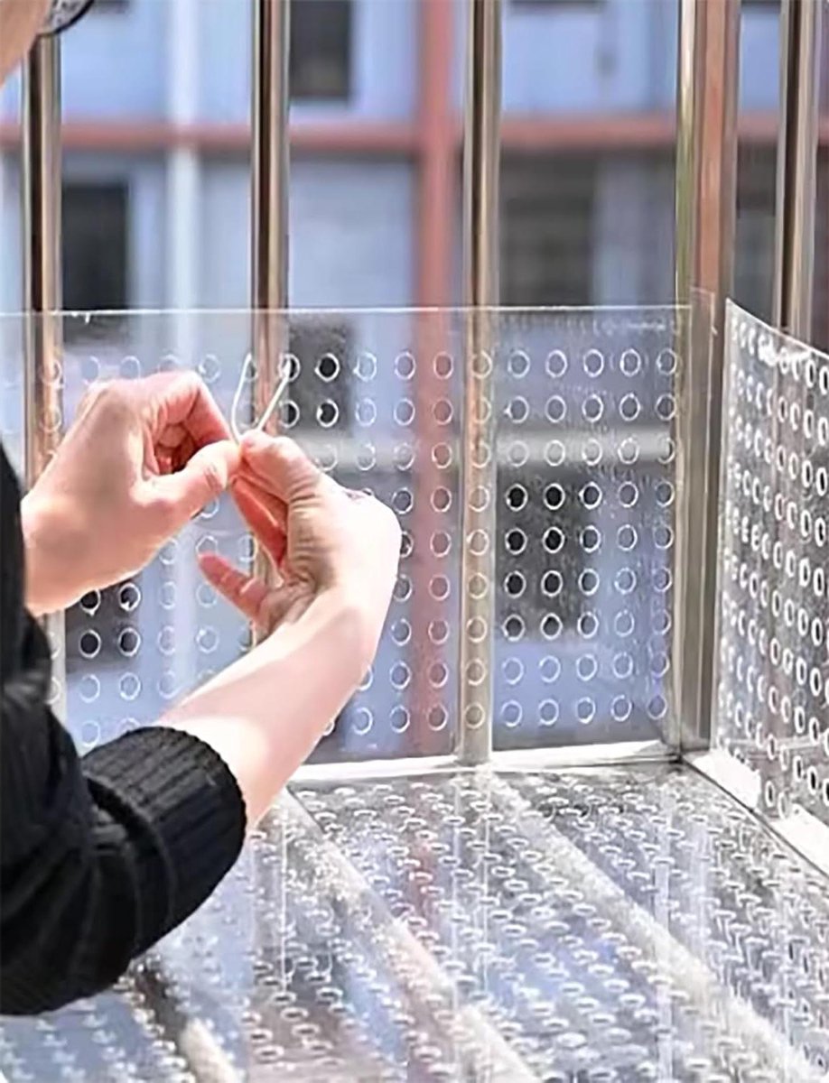 Gaasplaten - Kunststof panelen - Balkon beveiligen - Waterdicht ontwerp - 30 cm - Transparant