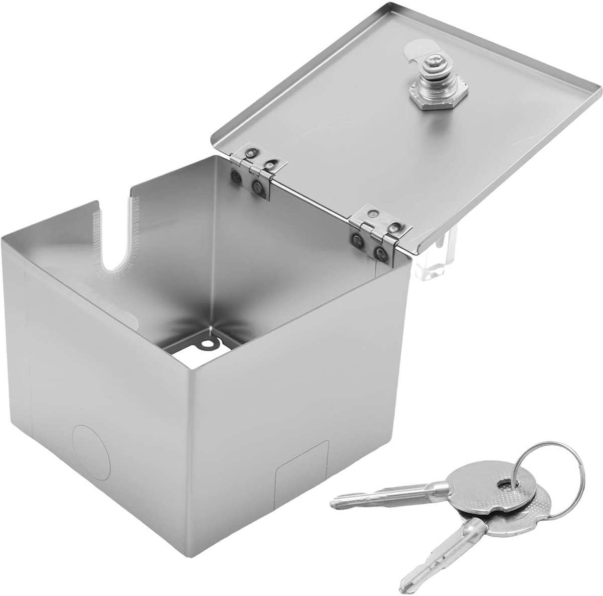 Waterdichte schakelkast 120mm x 120mm x 95mm van roestvrij staal voor buiten, ideaal voor elektrische aansluitingen en veilige stroomvoorziening