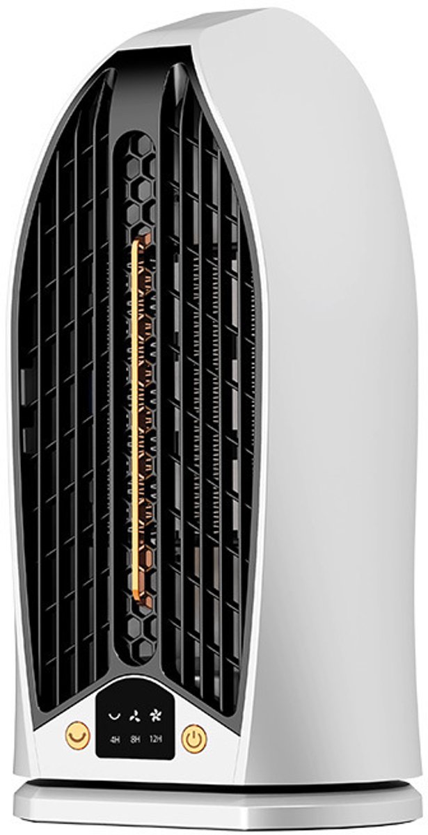 Draagbare 1200W Ruimteventilator Snelle Verwarming Ptc Elektrische Kachel Met Bescherming Tegen Oververhitting - wit
