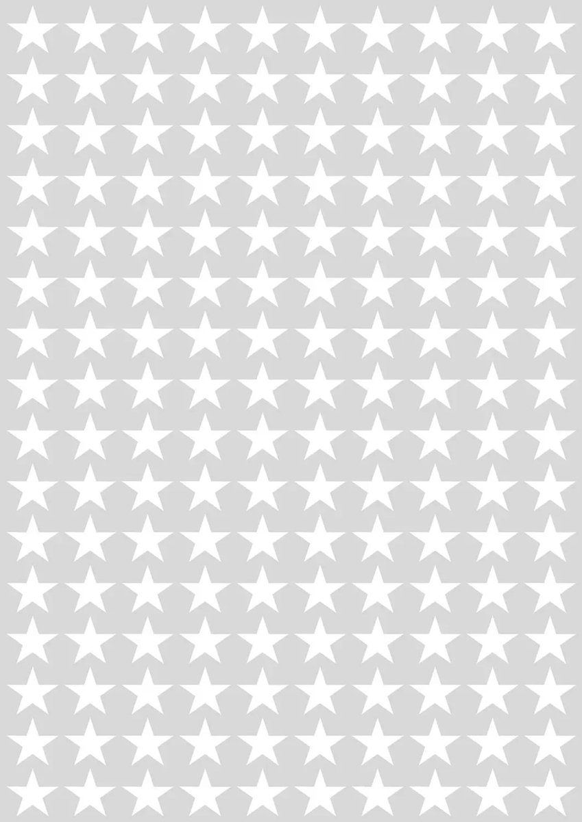 Lilipinso muursticker basics kleine sterren, Kleur: wit