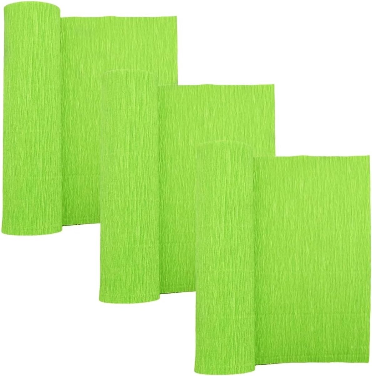 Crepepapier Rollen voor Bloemenmaken - 3 Stuks, 10" Breed, 2.4m Lang, Versieringen voor Feestjes, Kamerversieringen en Creatieve Knutselprojecten