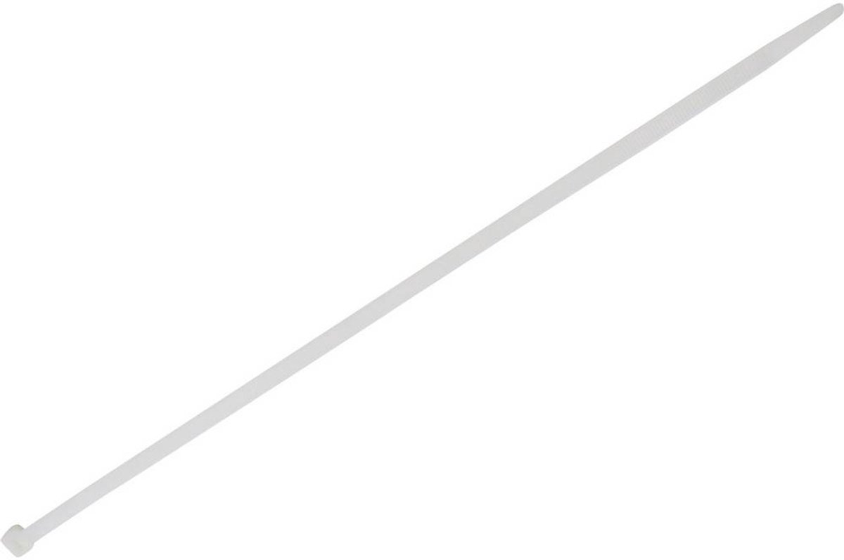 TRU COMPONENTS 1578085 Kabelbinder 400 mm 7.60 mm Wit 100 stuk(s)