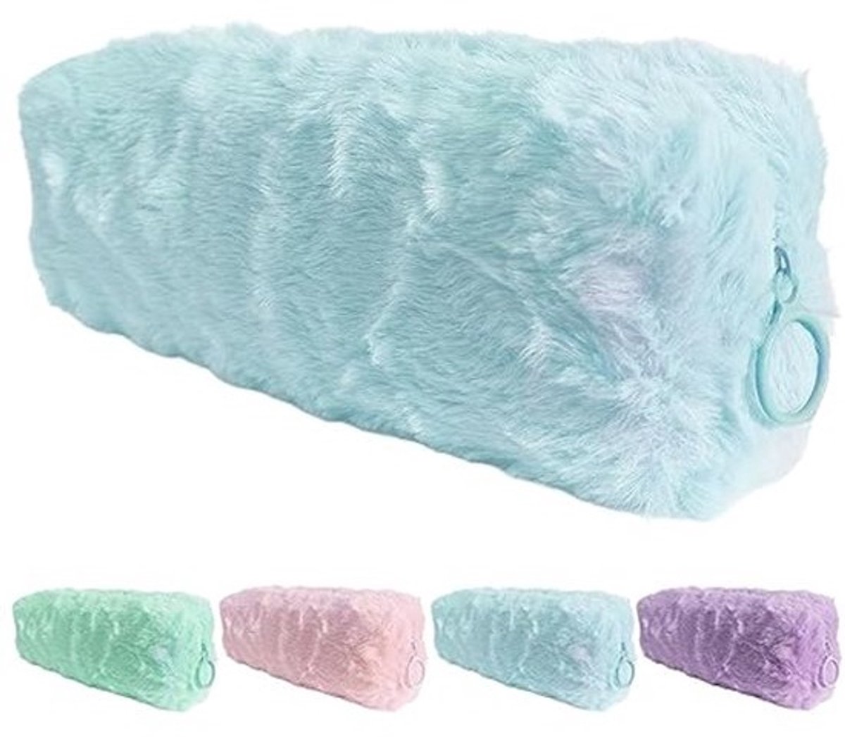 Pluche Schooletui voor Meisjes en Tieners in Pastelkleuren