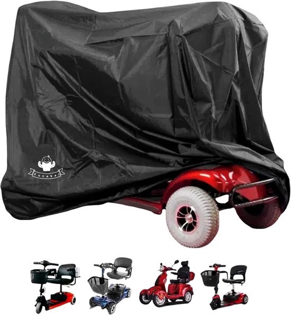 Waterdichte beschermhoes voor mobiliteitsscooter - 122 x 65 x 97 cm