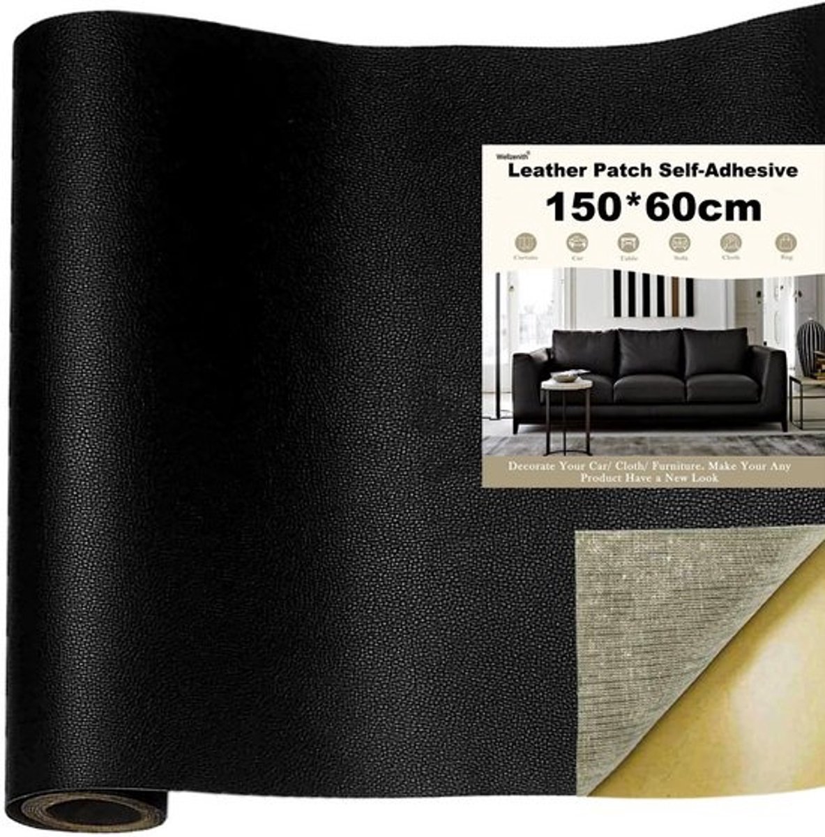 Zelfklevende Leren Patch - Kunstleer Reparatie Sticker voor Meubels en Autostoelen
