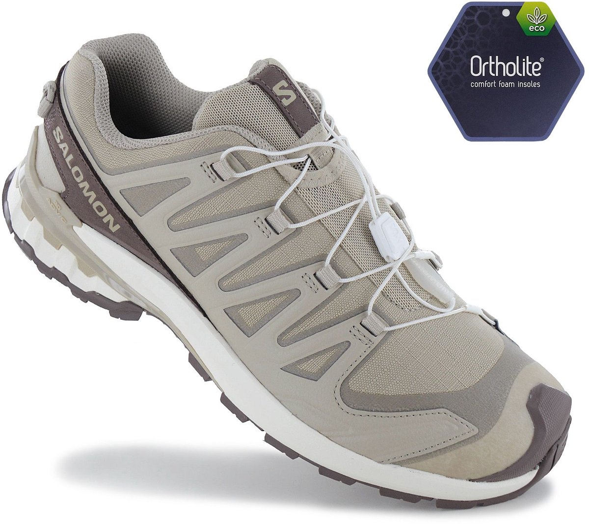 Salomon XA PRO 3D V9 Lifelong - Heren Wandelschoenen Trail-Running Schoenen Beige 491538 , Maat: EU 47 1/3 UK 12