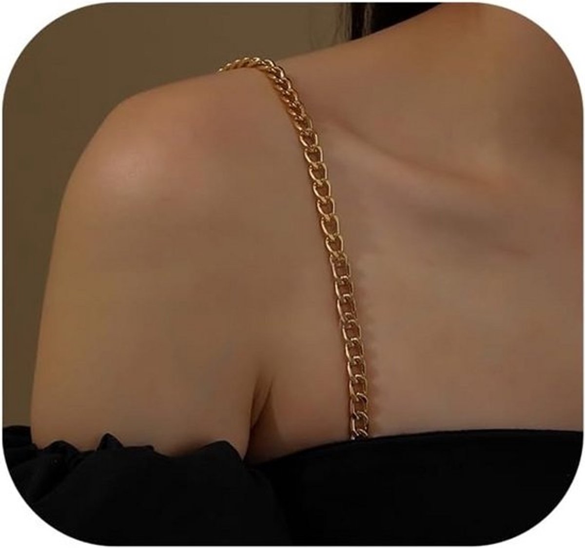 Eenvoudige beha-bandjes en schouderketting voor vrouwen - Perfect voor bruiloften en lingerie