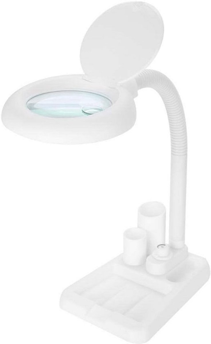 Vergrootlamp met LED verlichting en 5-10x vergroting voor thuis en professioneel gebruik