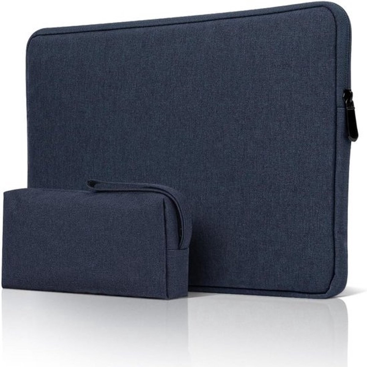 Laptop Sleeve Case 11-12 Inch voor Chromebook en Tablet - Waterdichte Gewatteerde Hoes met Accessoires Tas - Marineblauw