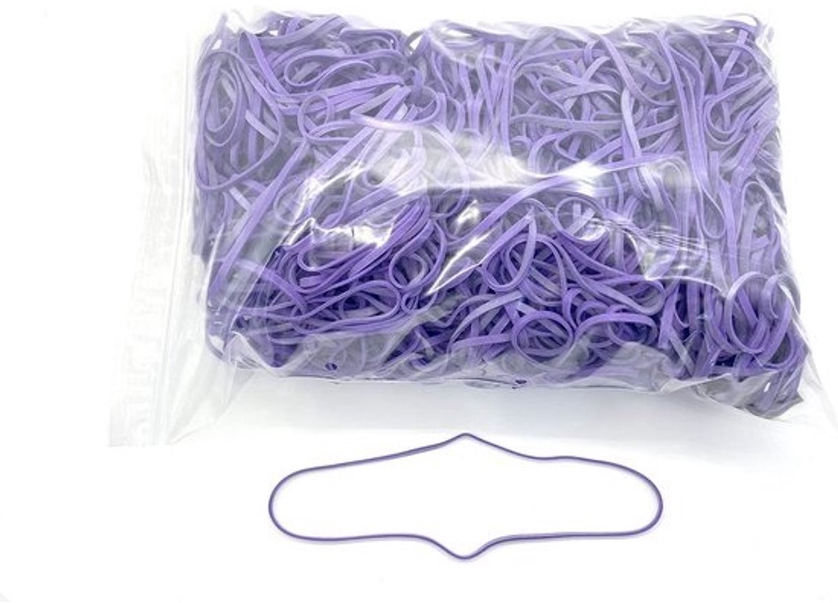 Grote Elastieken Ø127 mm x 3 mm Violet - Sterk Rubber - Zak à 1 kg