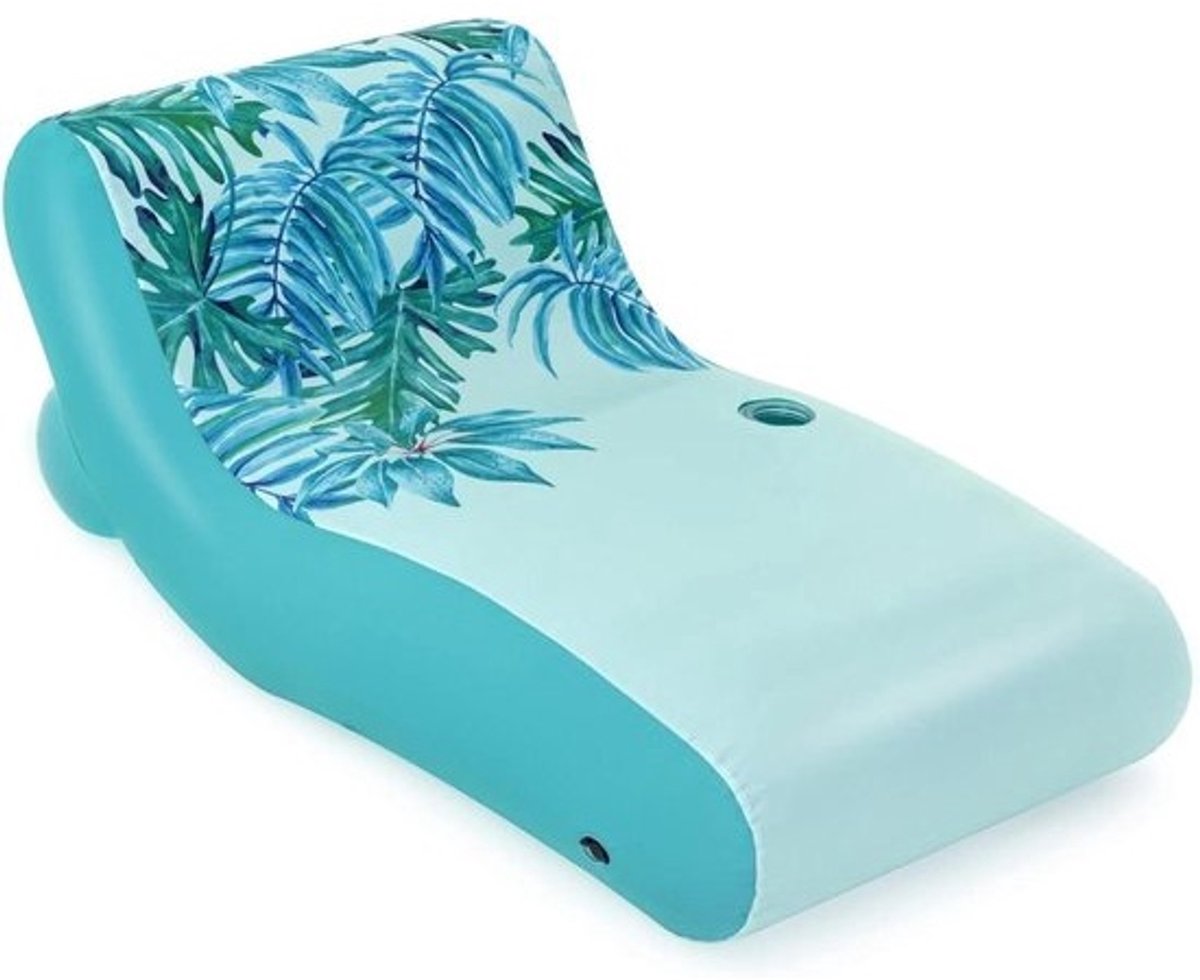 Opblaasbaar Matras - Luchtbed Kamperen - Buiten Ontspannen - Stevige Constructie - 176 x 107 cm - Lichtblauw