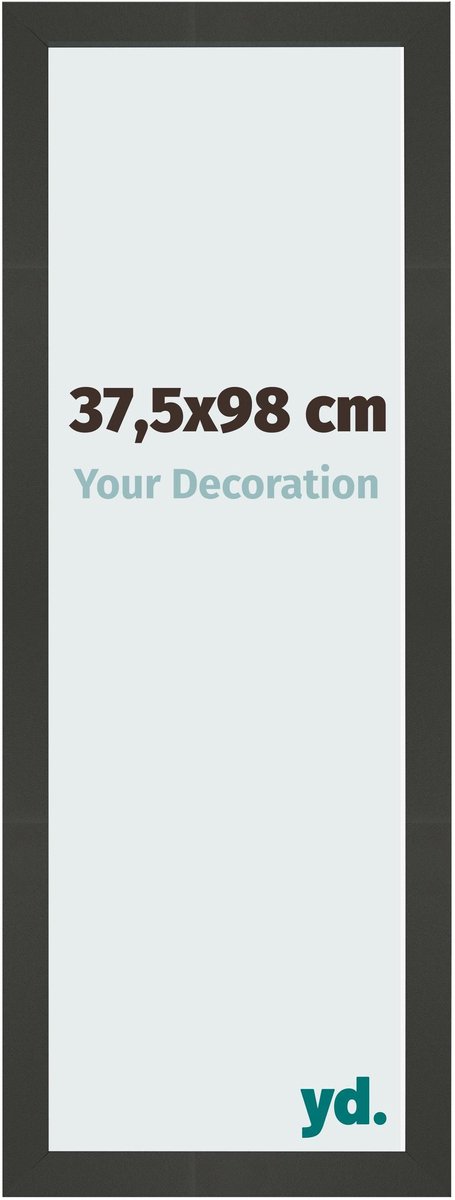 Your Decoration - Fotolijst 37,5x98 cm - MDF - Antraciet - Bologna