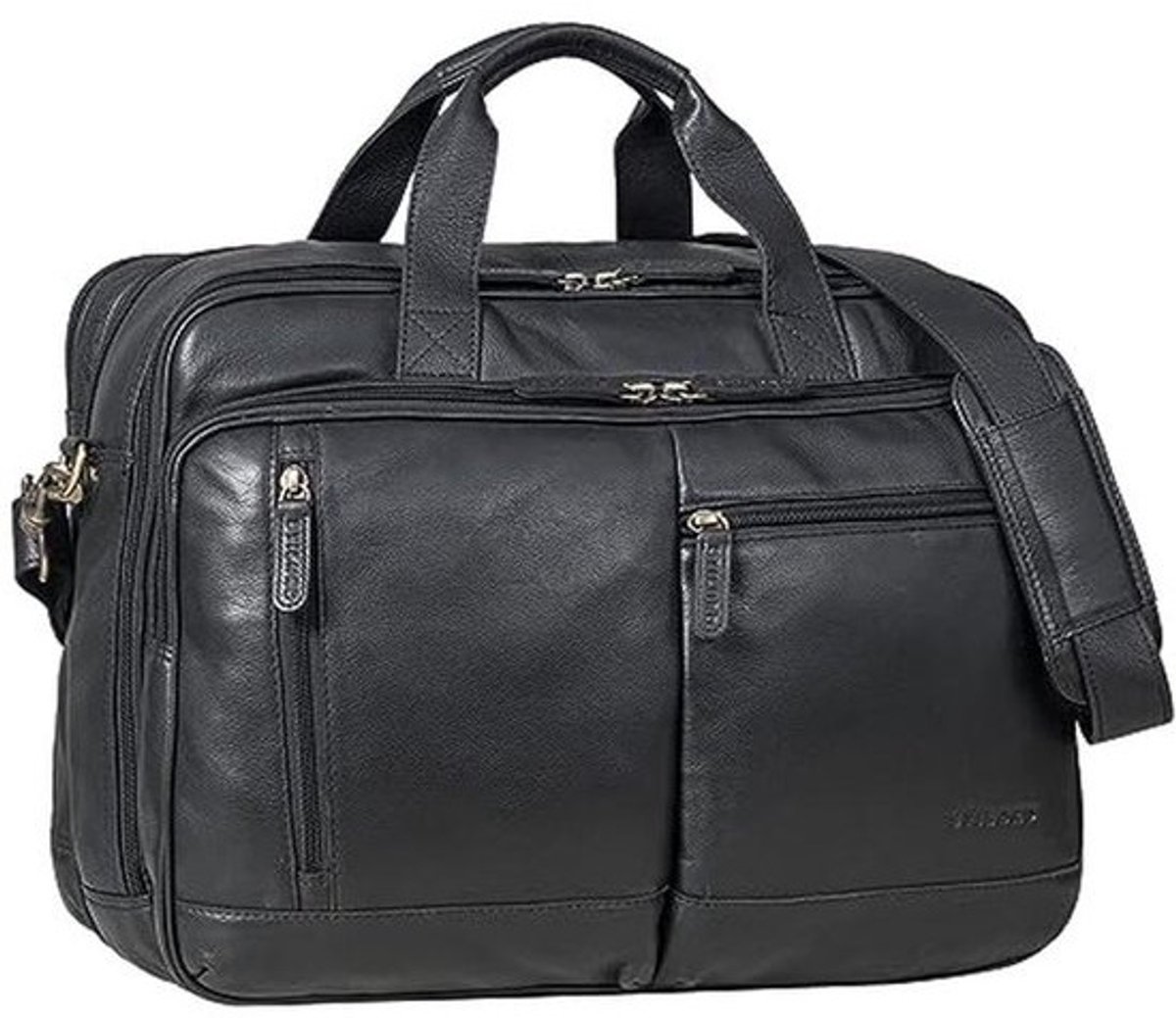 Ruime Leren Laptop Bag voor 17-19 inch: Vintage Werktas voor Mannen en Vrouwen