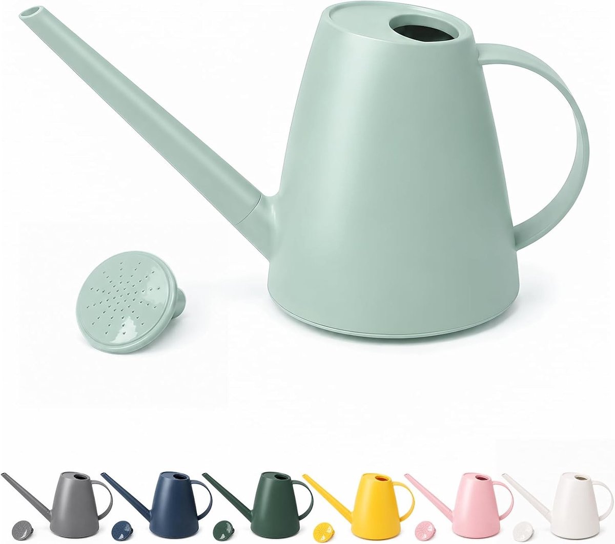 Gieter voor Kamerplanten - Blauw - 1,8L - Met Lange Tuit en Afneembare Sproeikop - Voor Binnen en Buiten