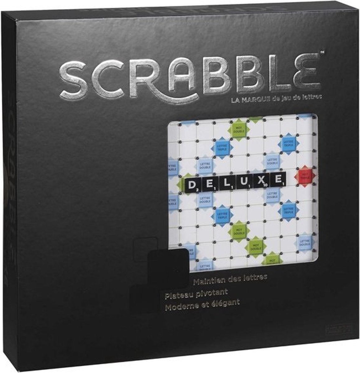 Scrabble Deluxe Spel - Klassiek Woordspel met Draaiplateau