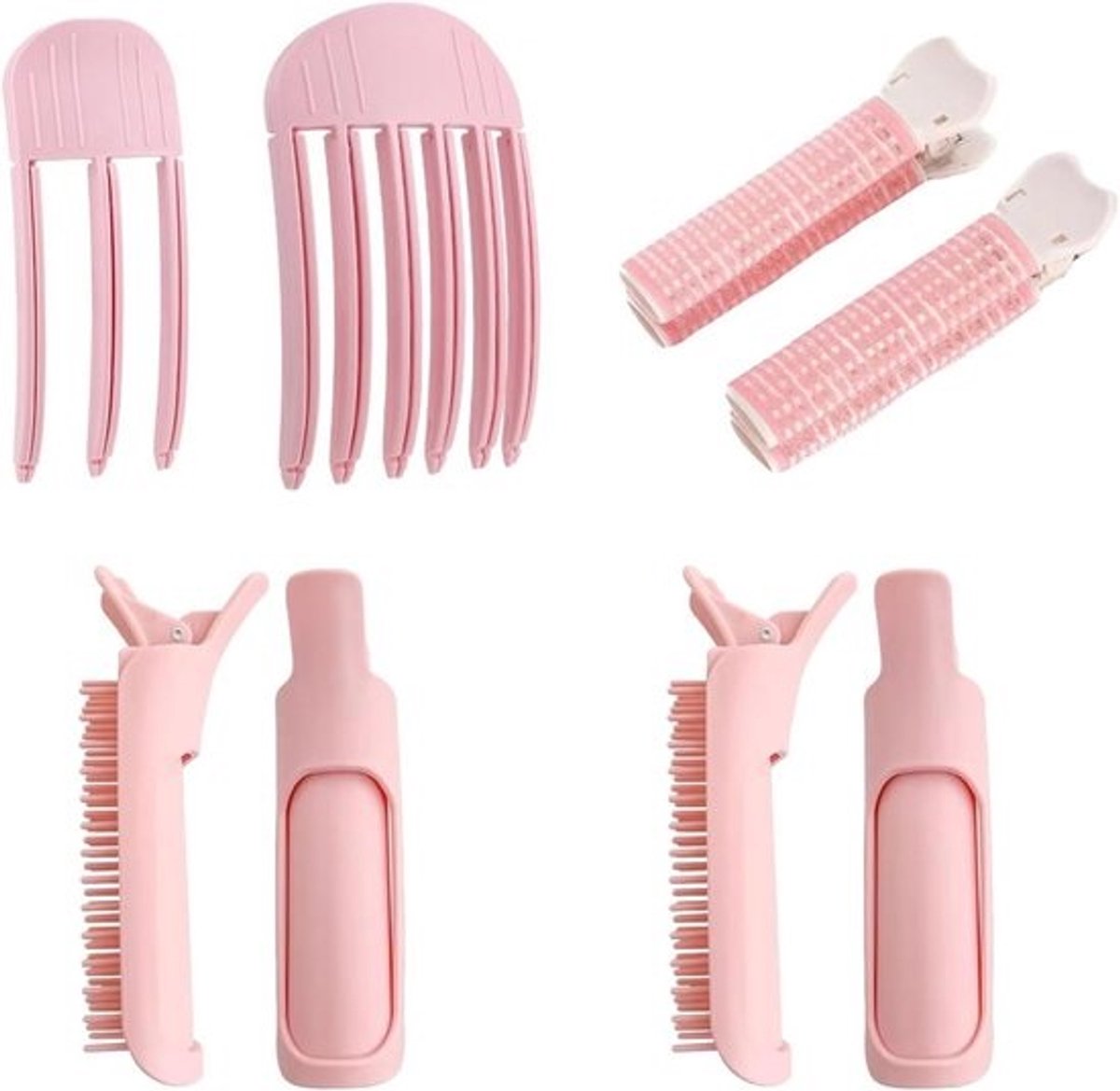 Volumeclips Haarwortel - Haarklemmen Styling - Pluizig Haar Creëren - Huidvriendelijk Materiaal - 5 stuks - Roze