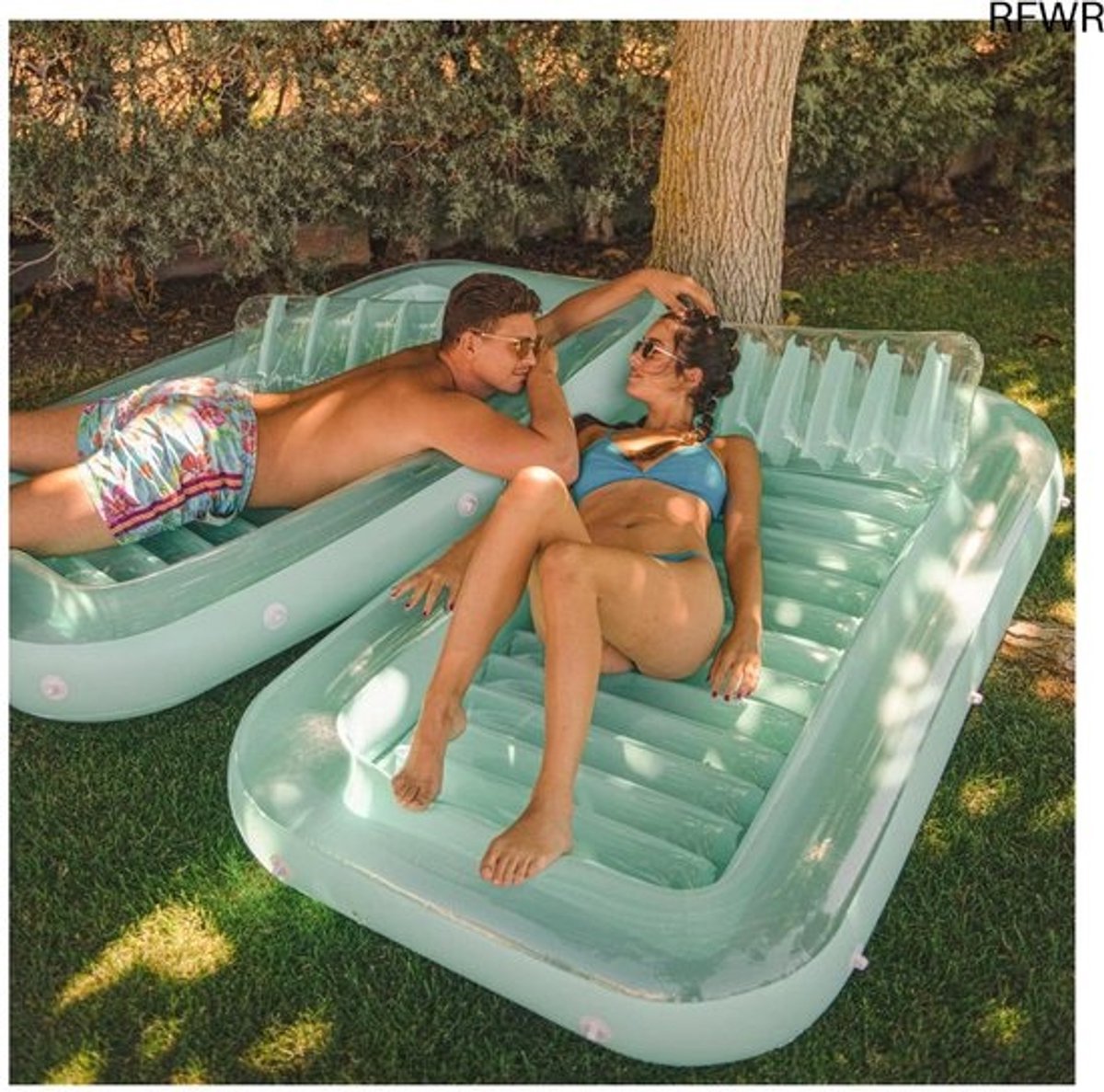 Tanning Pool Bed - Luchtbed Zwembad Opblaasbaar - Buiten