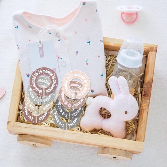 8 Stuks Baby Kastverdelers Cirkelontwerp Kleding Organizer 0-24 Maanden — afbeelding 3
