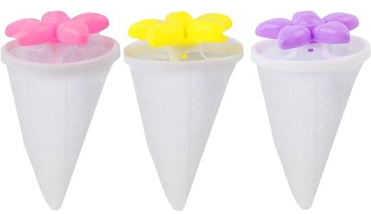 Haarvanger Wasmachine - Pluisvanger Kleding - Dierenhaar Verwijderen - Herbruikbaar Bloemblad Net - 17.5 x 9.2 cm - Enkele Kenmerken