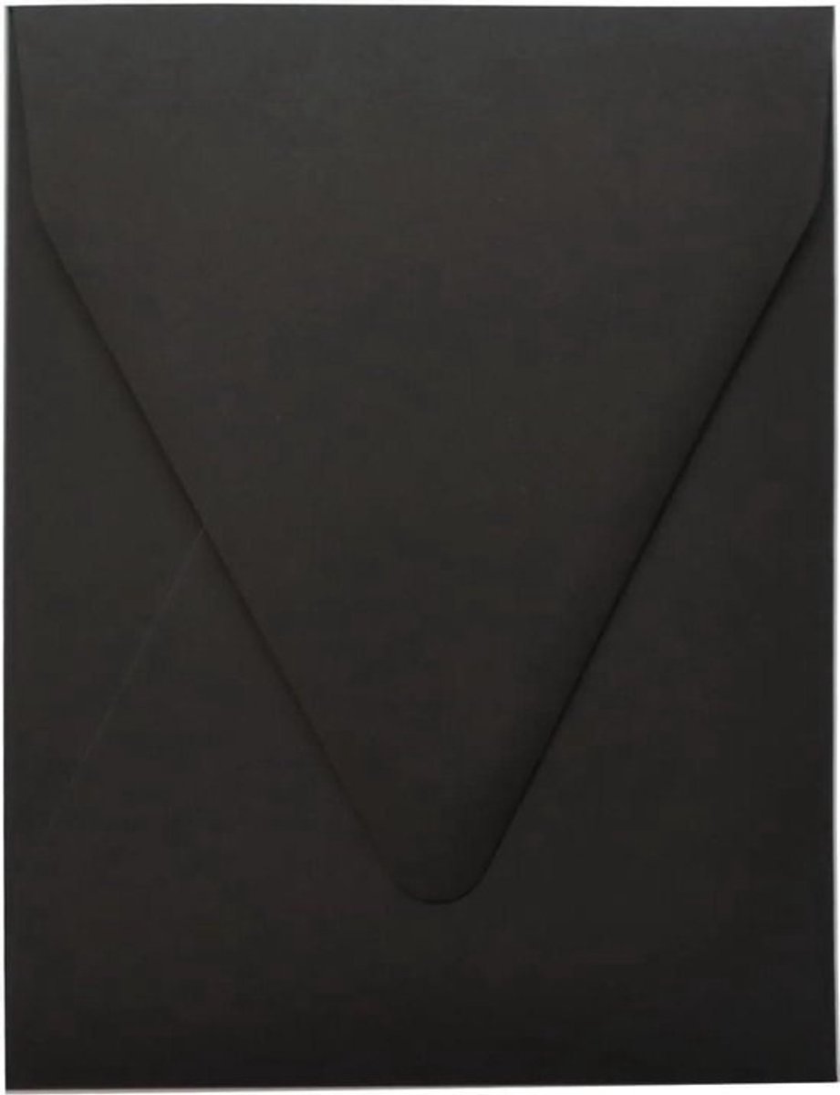 Gekleurde Enveloppen - Uitnodigingsenveloppen Luxe - Correspondentie Versturen - 120g Papier - 182 x 134 cm - Zwart
