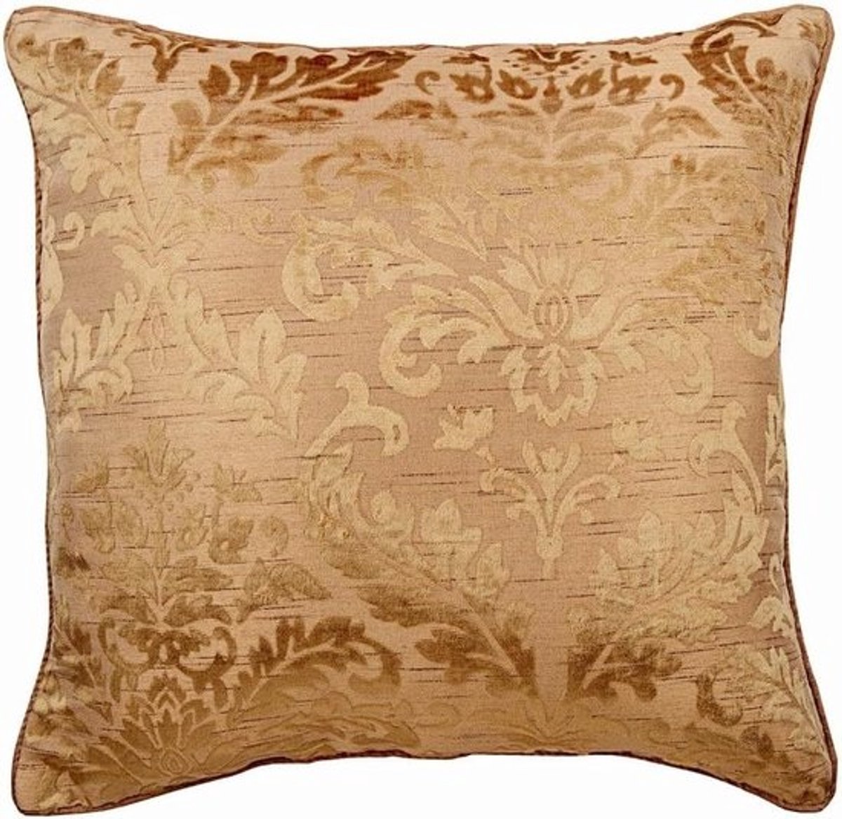 Decoratieve Kussens Bank - Sierkussens Fluweel - Woonkamer Decoratie - Burn-out Patroon - 60x60 cm - Perzik Beige