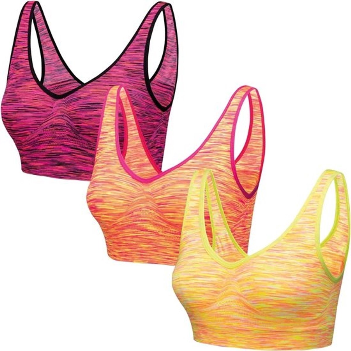 3-Pack Naadloze Comfort BH's voor Dames - Draadloos en Ademend