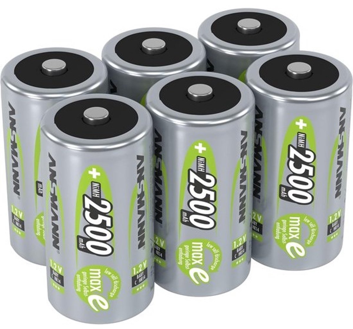 Oplaadbare Batterijen - Baby C Type - Energievoorziening - Lage Zelfontlading - 2500 mAh