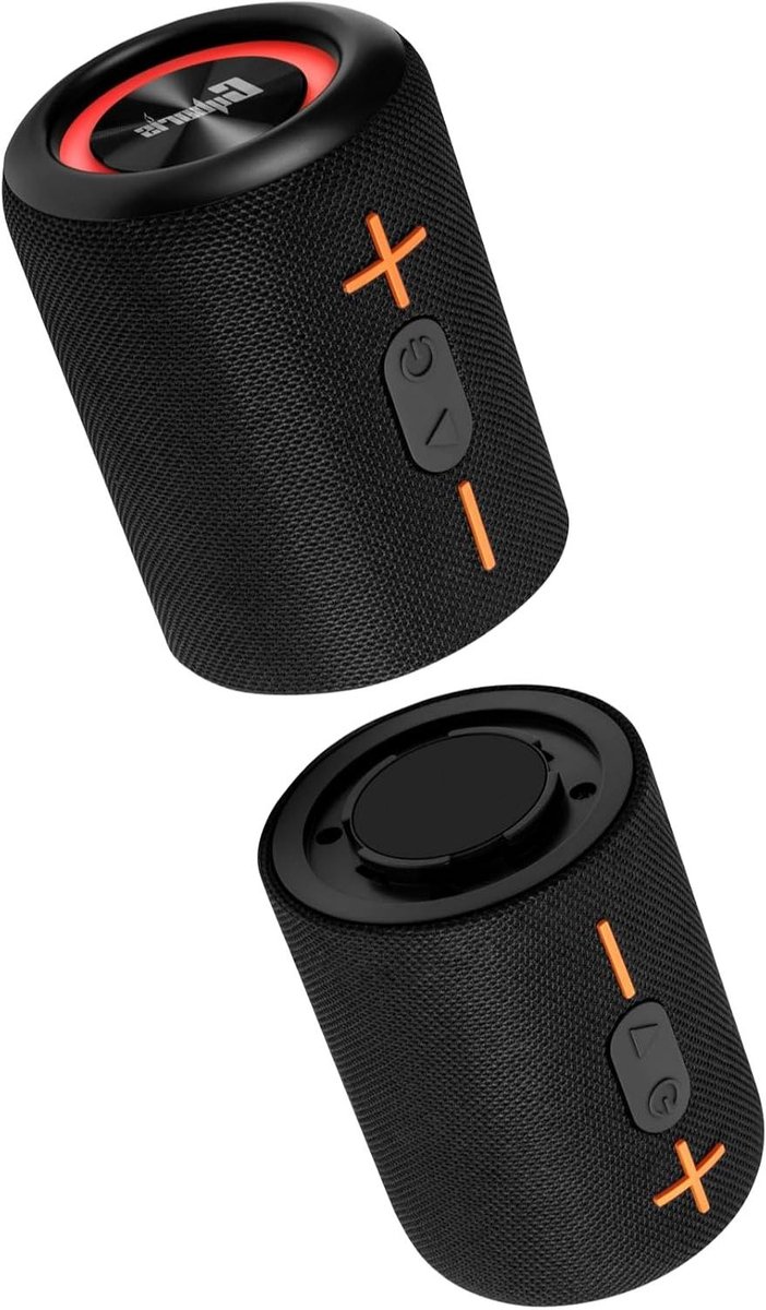 Draagbare Bluetooth Speaker - Stereo Geluid - Muziek Luisteren - Splitsbaar Ontwerp - 20W Vermogen - Zwart