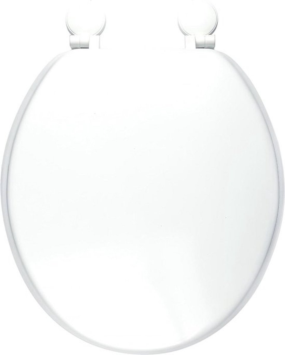 Houten WC-bril met Kunststof Scharnieren