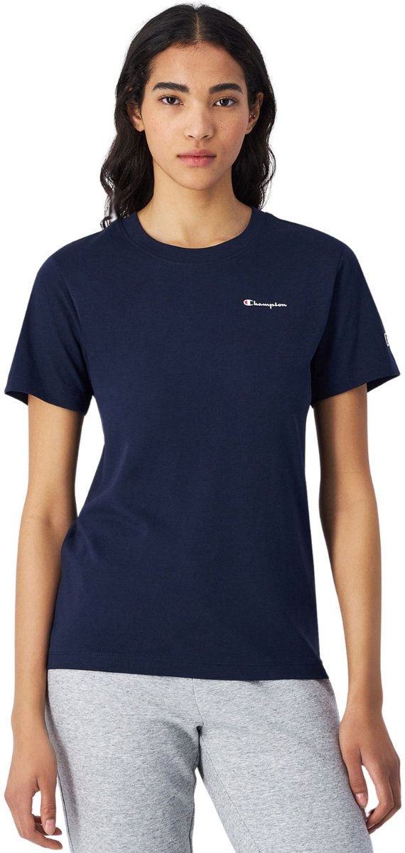 Champion T-shirt Dames SS Tee Donkerblauw - Maat M
