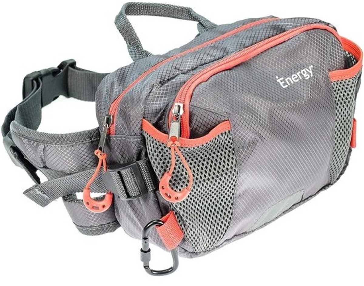 Heupgordel Hondenbezitters - Bumbag Wandelen - Handsfree Hondentraining - Duurzaam Materiaal - 25.5 x 15 x 7 cm - Rood