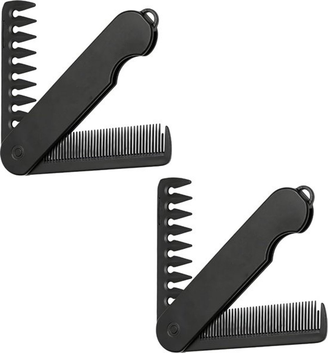Textuur Kam Set - Styling Kam Dubbelzijdig - Wortels Volume Creëren - Opvouwbaar & Stevig - 13.4 x 6.7 cm