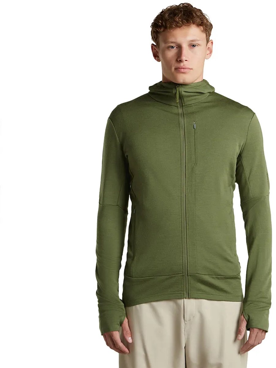 Icebreaker 260 Quantum Iv Sweatshirt Met Rits Groen M Man
