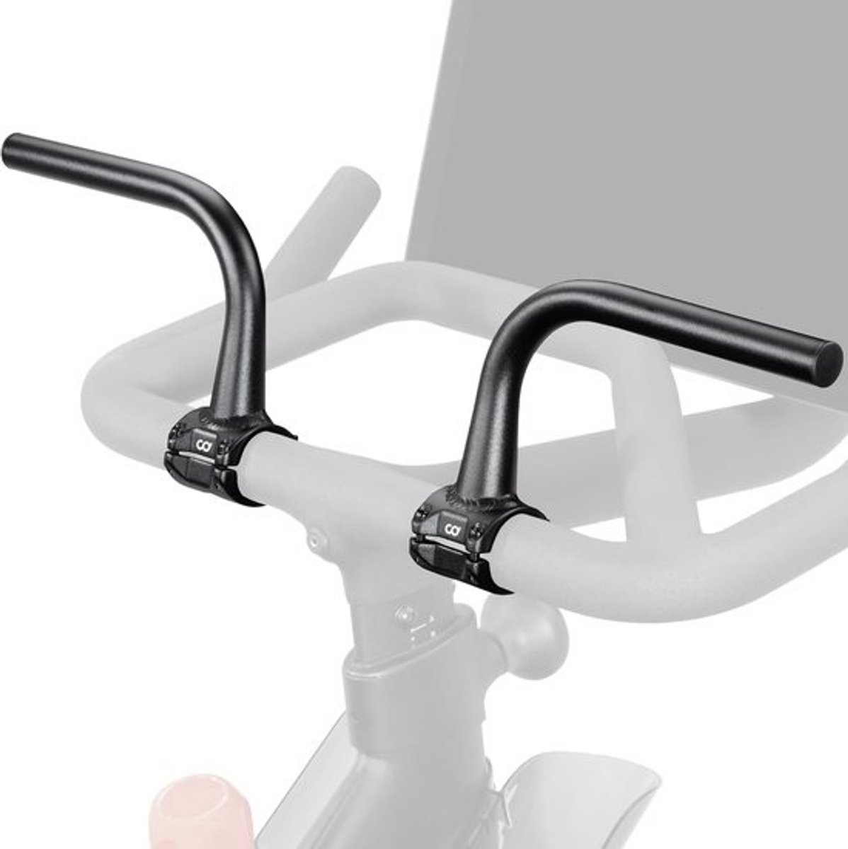 Stuurverlengers Hometrainer - Indoor Fiets Accessoire - Comfortabele Rit - Bidonhouder Compatibel - 14cm Lengte - Zwart