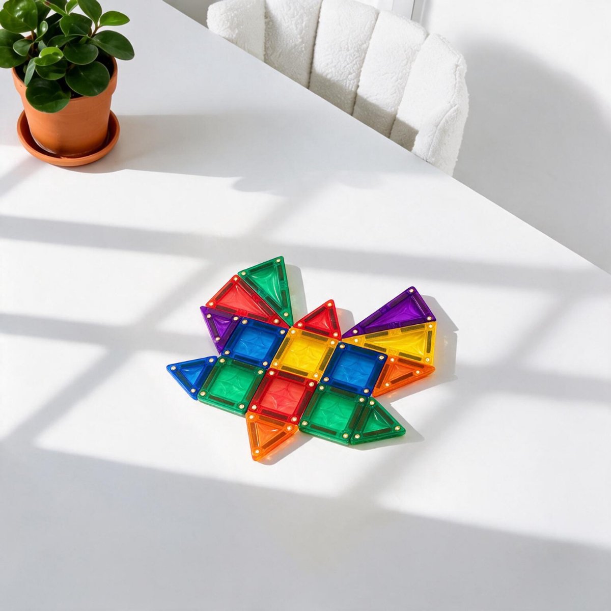 Coblo – Mini Magnetic Tiles – Classic Mini 36 stuks – Magnetische Tegels – Montesorri Speelgoed - Magnetisch speelgoed – Vanaf 3 jaar — cadeau in Spellen & Speelgoed - foto 7