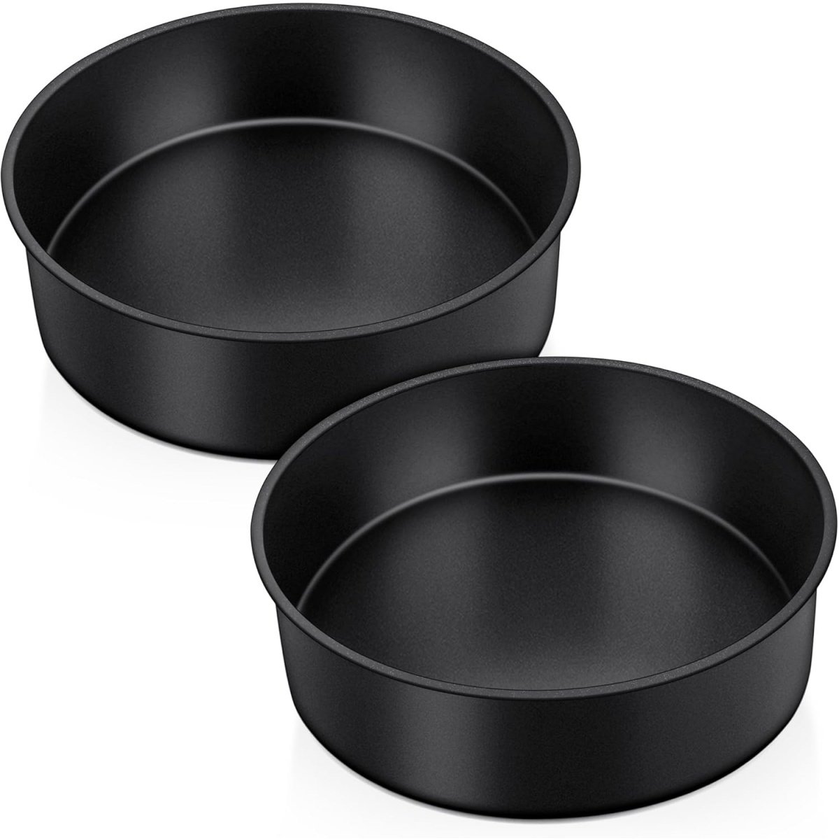 longziming - Ronde Bakvorm - Cakepan - Taartvorm - Antihaftlaag - Roestvrijstalen Kern - Meerlagige Coating - Krasbestendig - Vaatwasmachinebestendig - 2 Stuks