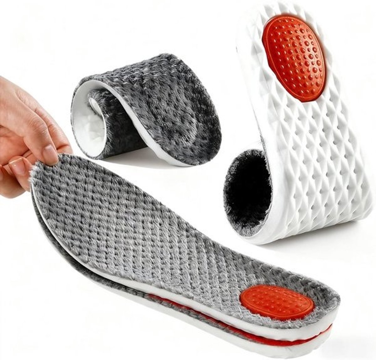 Verwarmde Binnenzolen voor Winter – Zacht & Comfortabel Warm Houdende Steunzolen Maat 38-39