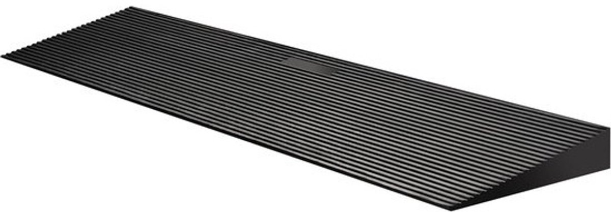 Anti-slip Drempelhulp Rubber 90x25x4.5 cm - Toegankelijkheid voor Rolstoel, Scooter en Kruiwagen tot 50 Ton