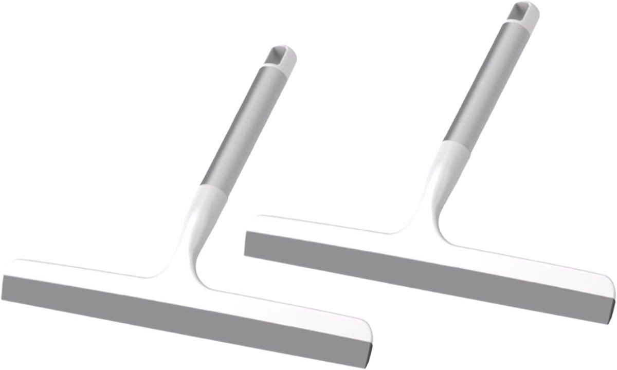 Wissers Set - Raamtrekkers Douche - Gladde Oppervlakken Reinigen - Ergonomisch Elleboogontwerp - 2 stuks - Grijs
