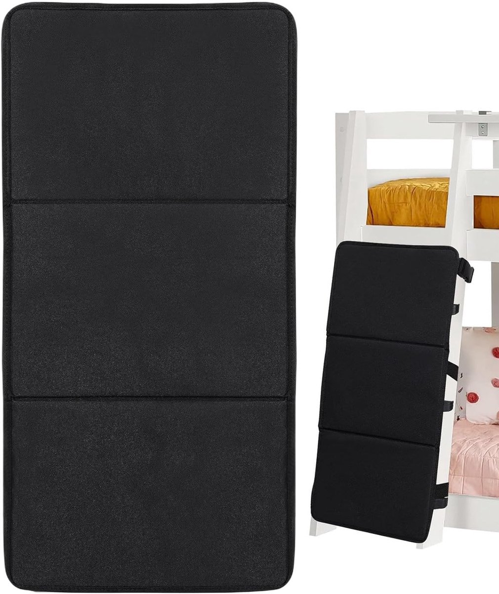 Ladder Beschermhoes - Trap Veiligheid - Val Preventie - Verstelbare Banden - 24 x 12.7 cm - Zwart