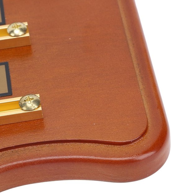 Biljart Scorebord - Snooker Score Keeper - Wedstrijd Bijhouden - 4 Baans Ontwerp - 52 x 26 cm - Houtkleur — afbeelding 3