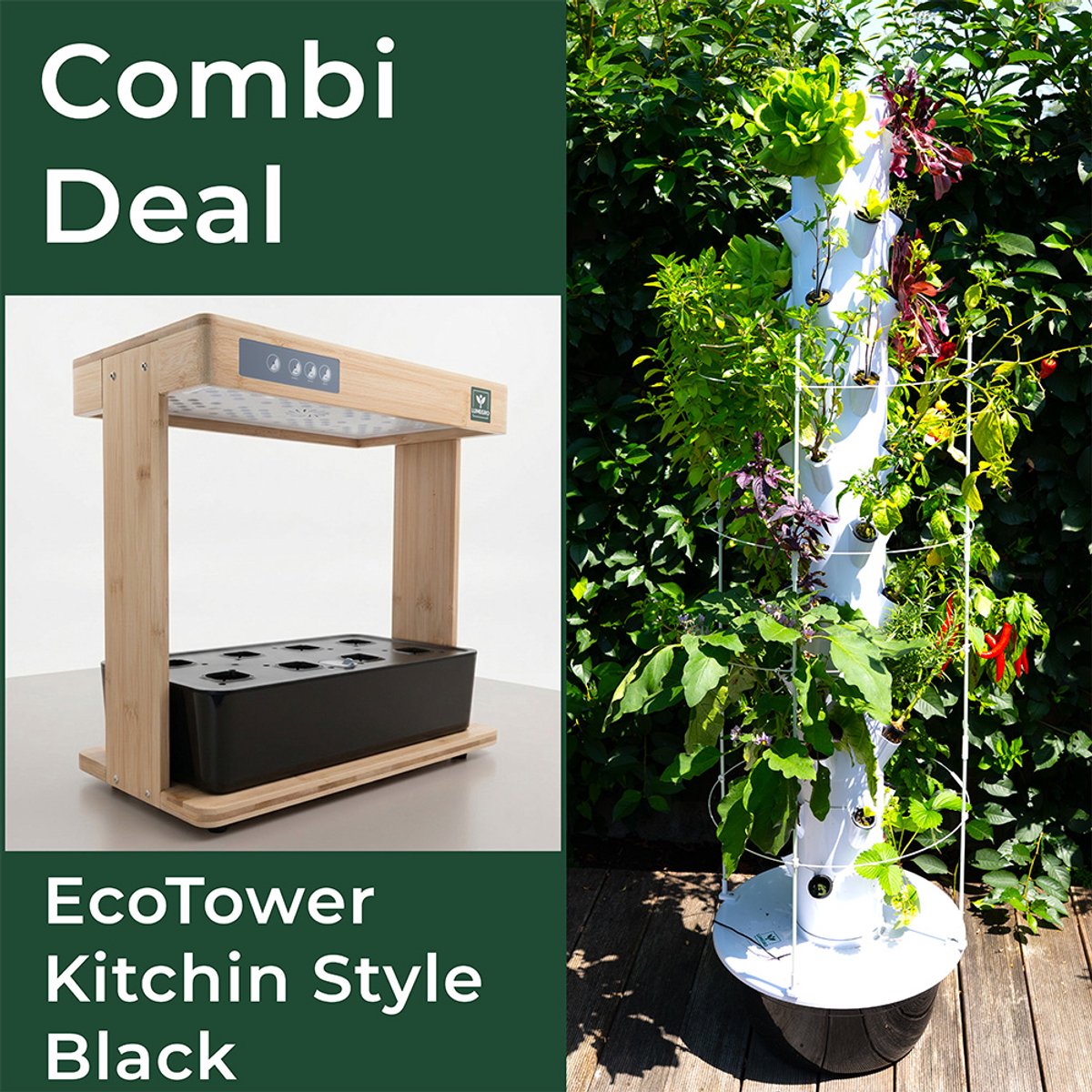 Lumegro Combi Deal EcoTower en Kitchin Style Black