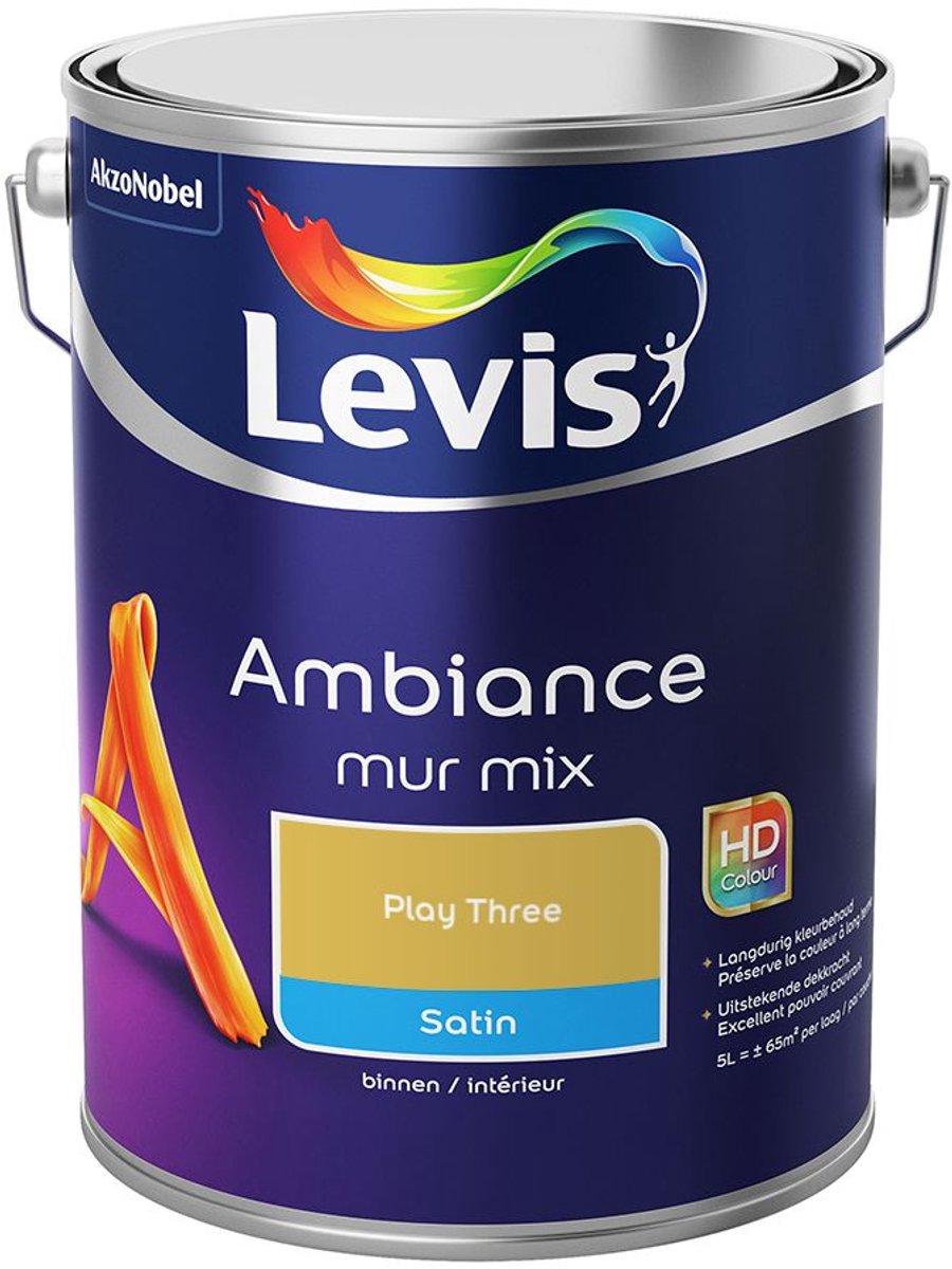 Levis - Ambiance Mur Satin Mix - Play Three - Mengverf - 5 L