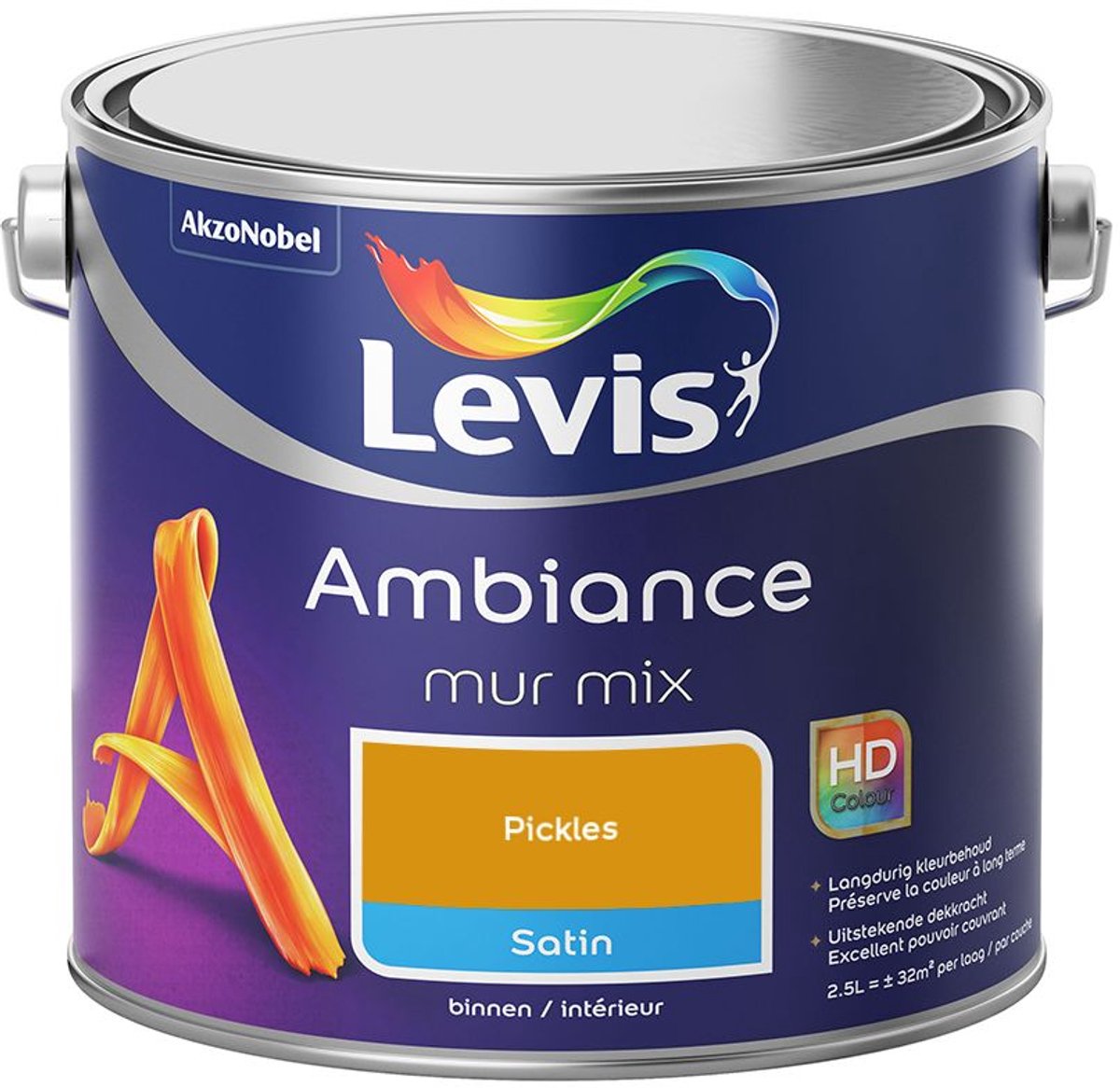 Levis - Ambiance Mur Satin Mix - Pickles - Mengverf - 2,5 L