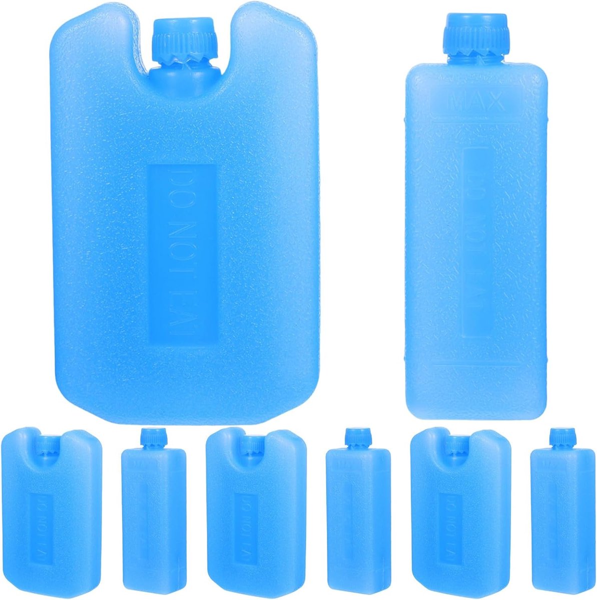 IJs packs - Koelblokken - Ventilator koelen - Herbruikbaar en lekvrij - 8 stuks - Hemelsblauw