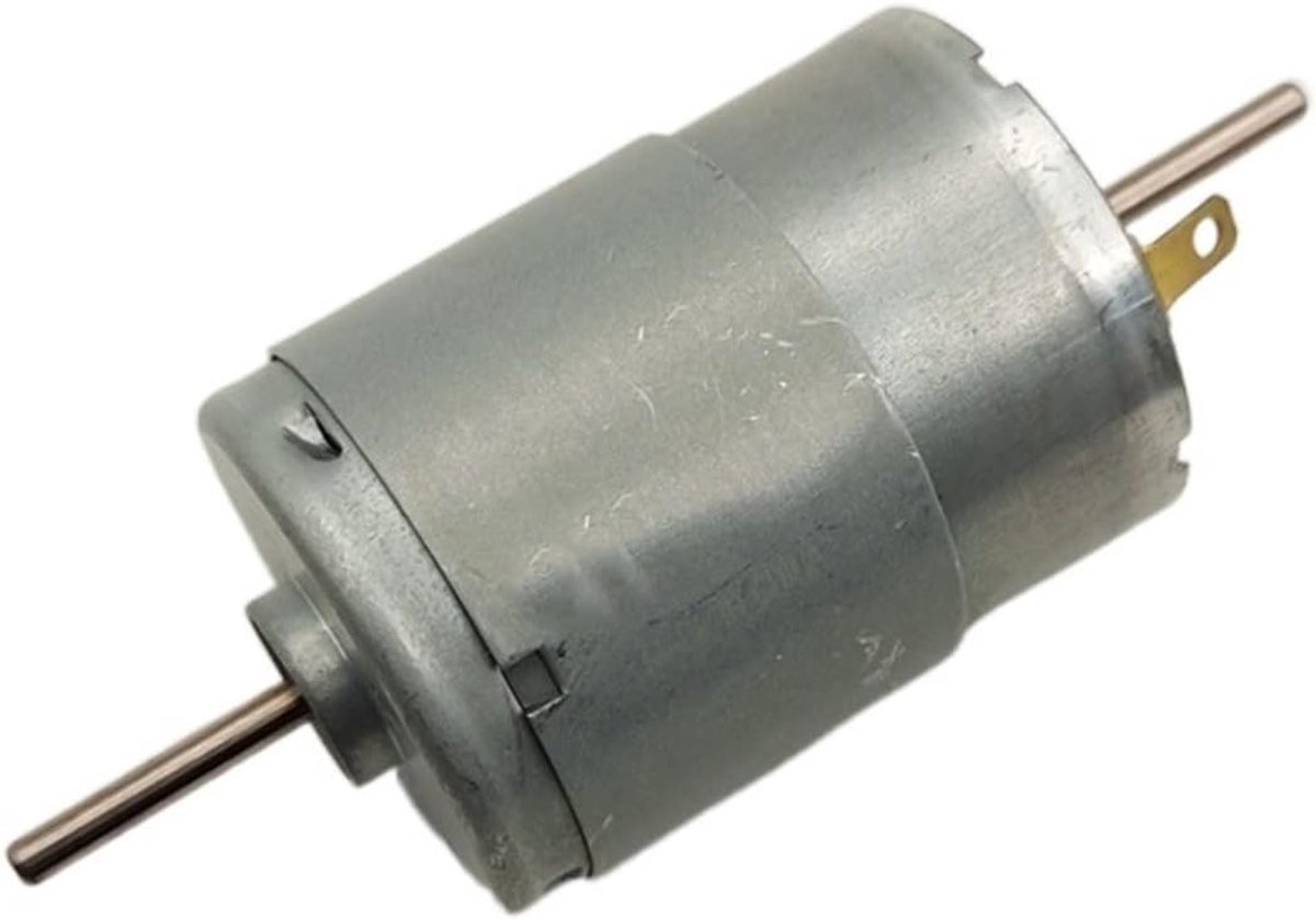 Kleine DC Motor - Hoge Snelheid - DIY Projecten - Lage Geluid - 12V 24V - Zilver