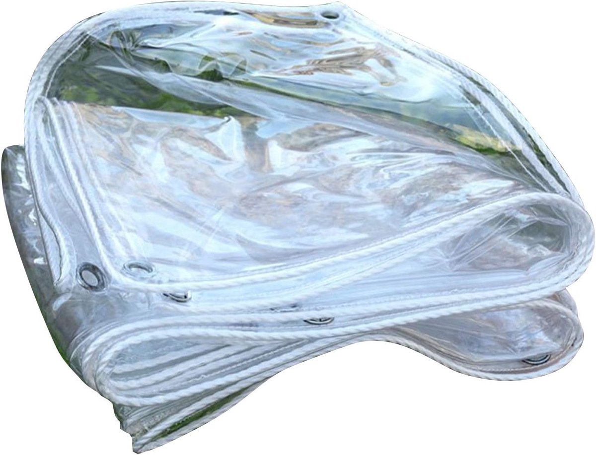 Doorzichtig Dekzeil - Transparant Zeildoek - Tuin Beschermen - Versterkt PVC - 12 x 15 m - Transparant