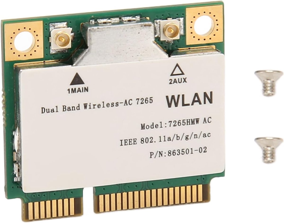 Draadloze Netwerkkaart - Wifi Adapter - Snelle Internetverbinding - Dual Band 1200Mbps - Mini PCI e - Niet gespecificeerd